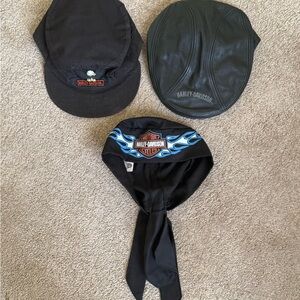 Harley-Davidson Black Leather Hat